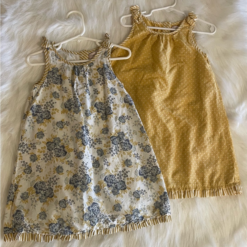 Floral and Polka Dot Sleeveless Dresses